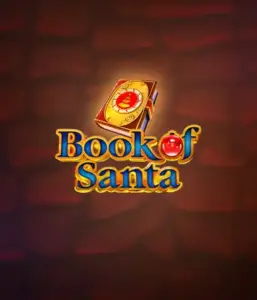 Celebrate the festive spirit with Book of Santa slot by Endorphina, showcasing an ornate golden book emblazoned with Santa's iconic image. This graphic captures the charm and joy of Christmas, set against a warm red background. Perfect for holiday season gaming, promising a captivating adventure. 